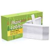 Kensizer plant label 4-inch white plastic, durable and waterproof for garden use.