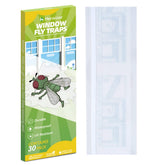 Kensizer window fly trap 30-pack on glass provides discreet indoor protection