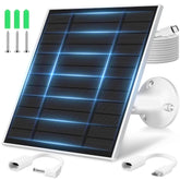 KEPEAK solar panel for Ring camera, front view, compact outdoor charging solution.
