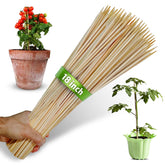 KESEM 18in bamboo plant stakes for sturdy garden support.