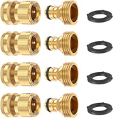 Kesfitt garden hose quick connect kit in brass for durable, leak-free connections.
