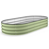 Kesfitt raised garden bed with oval open-bottom design for improved drainage.