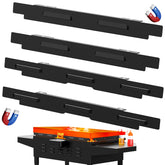 Keten wind guard for 36-inch Blackstone attached securely to the griddle edge for steady heat