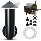 Ketofa pellet grill smoke stack for Pit Boss, Traeger, Camp Chef with durable steel build