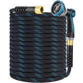 KETTOYA non-expanding hose 100 ft shows lightweight durability for easy garden watering.