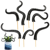 KH866 glow tentacle plant stake closeup highlights luminescent detail for night display