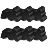 Kigeli resin garden pot feet in black, lifting pots to protect surfaces.