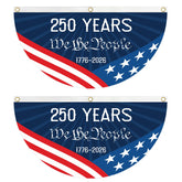 KIIPOAPAU 250 Years flag bunting close-up design highlights vibrant patriotic colors