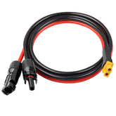 Kimbluth 10AWG XT60 extension cable close-up shows high-current copper for stable power.