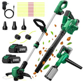 KIMO 20V weed wacker and blower combo for versatile yard maintenance.