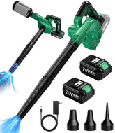 KIMO cordless 4-in-1 leaf blower vacuum combo front view for all-in-one yard cleanup
