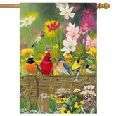 KIMPUDSEN hummingbird spring flag, double-sided for vibrant outdoor display