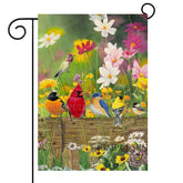 KIMPUDSEN hummingbird garden flag with double-sided print for outdoor display