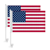 KimSouthD heavy-duty American car flags 11x17 on car window for bold visibility