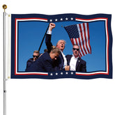 KimSouthD heavy-duty 3-ply flag 3x5 front view with double-sided clarity for outdoor use.