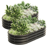 Kinddeer oval raised bed with easy setup and included tools.
