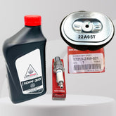 Kindza tune-up kit box showing genuine Honda parts for reliable engine maintenance.