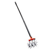 Kinedoo garden cultivator long-handle for easy soil tilling and aeration.