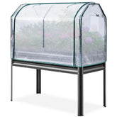 King Bird large raised garden bed with cover for year-round growing outdoors.