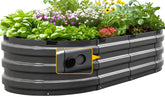 KING BIRD raised garden bed in assembly mode showing quick interlocking panels