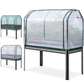 KING BIRD raised garden bed side view shows sturdy legs for easy planting.