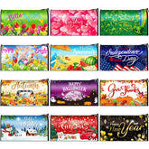 Kingdder Spring mailbox cover enhances curb appeal with vibrant color.