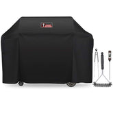 Kingkong 7131 grill cover over Weber Genesis II 4-burner, protects from sun and rain