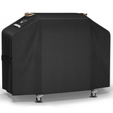 KINGLY griddle cover shows precise 66.5x28x33 inch fit for Blackstone 36-inch griddles, protecting the setup