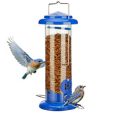 Kingsyard Bluebird Feeder with mealworm port attracts small birds.