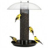 Kingsyard Finch Feeder base tray catches seeds and adds a perch for birds
