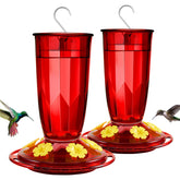 Kingsyard hummingbird feeder with 6 flower ports attracts birds while enhancing garden decor