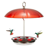 Kingsyard hummingbird feeder with rain dome visually protects nectar and attracts birds