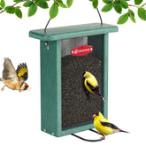 Kingsyard metal mesh bird feeder outdoors with weatherproof durability