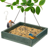 Kingsyard WPC platform bird feeder outdoors, a durable weatherproof feeding station