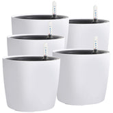 KINJOEK self-watering pot 7-inch pack shot, ideal for low-maintenance indoor greenery.