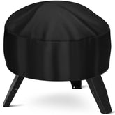 KISEER fire pit cover 38in black protects against rain and dust.