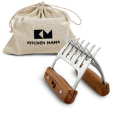 Kitchen Mama Meat Claws with stainless steel prongs for quick shredding and serving
