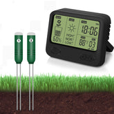 KITHOUSE 4-in-1 display shows soil moisture, light, and temperature at a glance.
