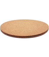 KITLAB cork plant coaster set, 12-inch, protects surfaces and adds natural style.