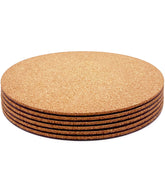 KITLAB cork planter coaster 8-inch round protects surfaces from moisture.