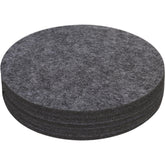 Kitlab felt plant coaster 8-inch round protects surfaces from spills.