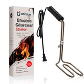 Kitosun electric charcoal starter coil elements close-up show durable 304 stainless steel design for reliable ignition.
