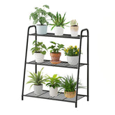Kitsanery 3-tier metal plant stand for organized indoor plant display