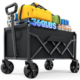 Kitsure Collapsible Wagon interior with 80L capacity for camping gear and groceries.