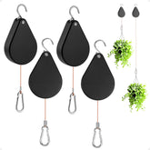 Kitwinney retractable plant hanger enabling easy height adjustment for pots