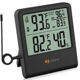 KJCOOSWI digital thermometer with large digits for clear indoor and outdoor readings