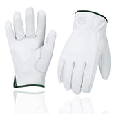 KKOYING leather work gloves offering dexterity for precise gardening and tool use.