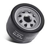 KLWZH oil filter side view showing rugged metal casing for durability