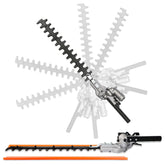 KMHGD hedge trimmer attachment at 16-inch blade for versatile hedge trimming