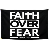 Kmxzint Faith Over Fear flag 3x5 outdoor use, durable for weather